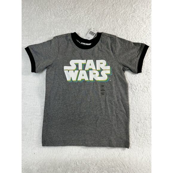 Star Wars Boy’s Ringer T-shirt Size XS Size 4 New with Tags - Picture 1 of 4